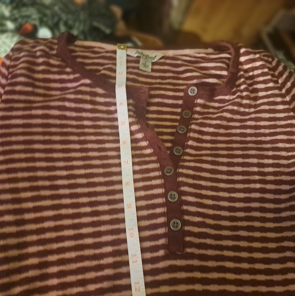 Lucky Brand Striped Thermal Henley Size Large - Picture 12 of 14